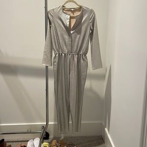 Girls Wild & Gorgeous Silver Jumpsuit Size 12-13